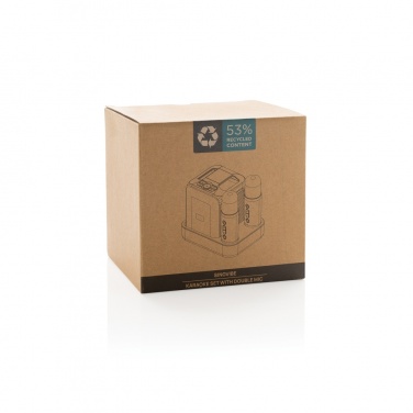 Logo trade ärikingituse pilt: Singvibe RCS taaskasutatud plastikust karaokekomplekt topeltmikrofoniga